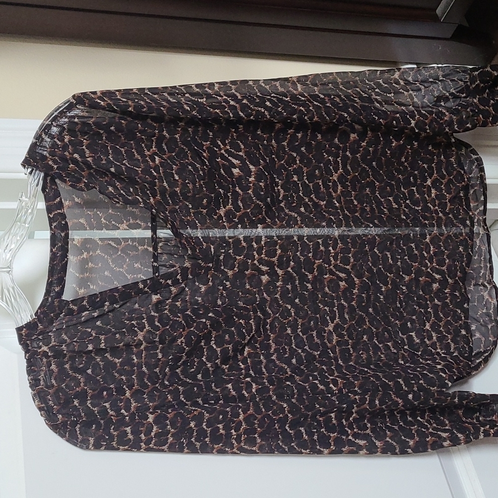 Equipment Leopard Print Blouse